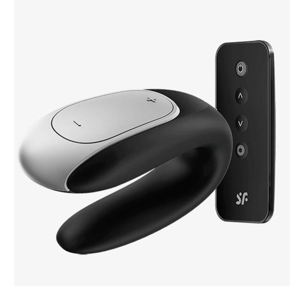 Satisfyer double fun vibrador parejas negro negro bluetooth 1un
